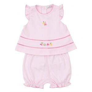 NEW KISSY KISSY girl's fruit fiesta sunsuit set in pink